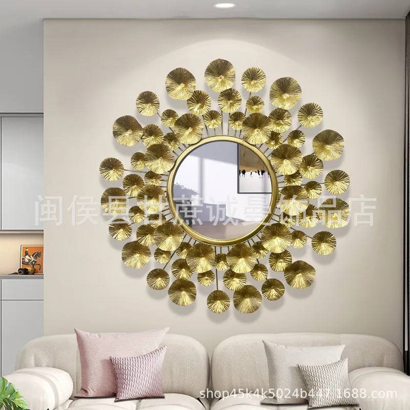 Interior Design Luxury Living Room - Lustro ścienne w europejskim stylu, wykonane