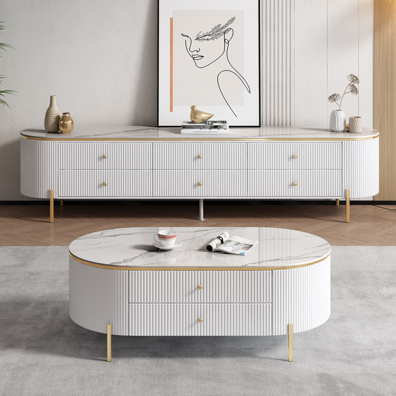 Interior Design Luxury Living Room - Luksusowy, nowoczesny zestaw mebli do salonu: